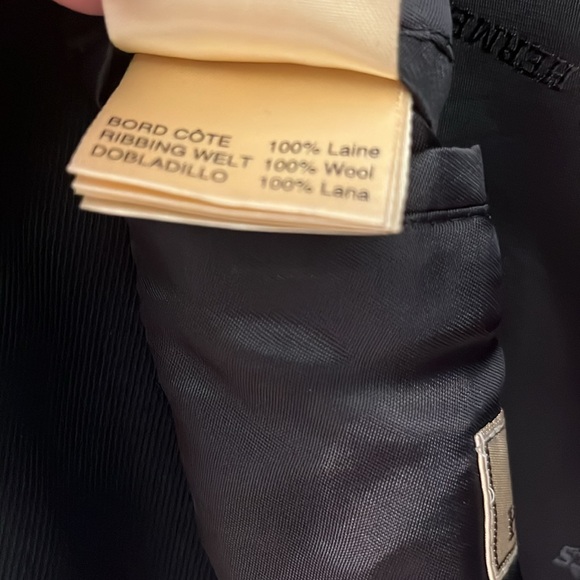 Men's Hermes Black Jacket Like New condition size 48 - Picture 4 of 8